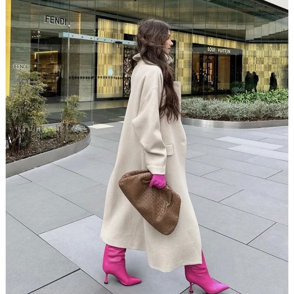 Zara wool high neck coat - Picture 9 of 12